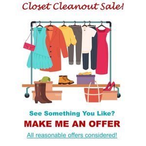 CLOSET CLEANOUT SALE!